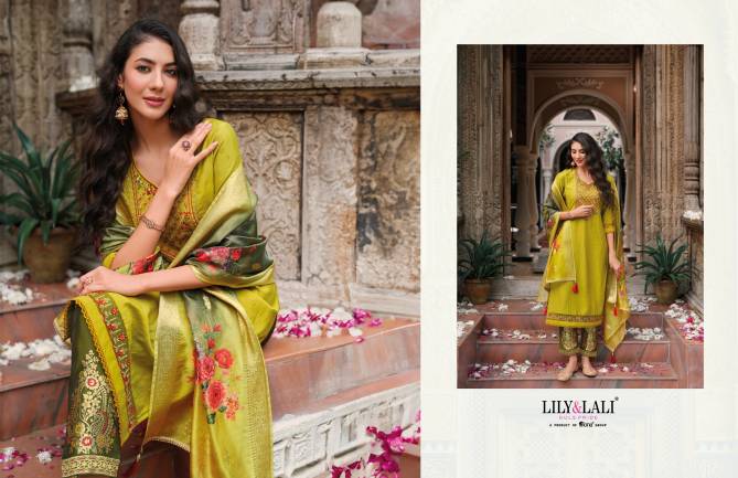 Meenakari Vol 4 By Lily And Lali Embroidery Kurti With Bottom Dupatta Wholesale Shop In Surat